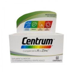 Centrum de la A la Zinc, 60 comprimate, Gsk